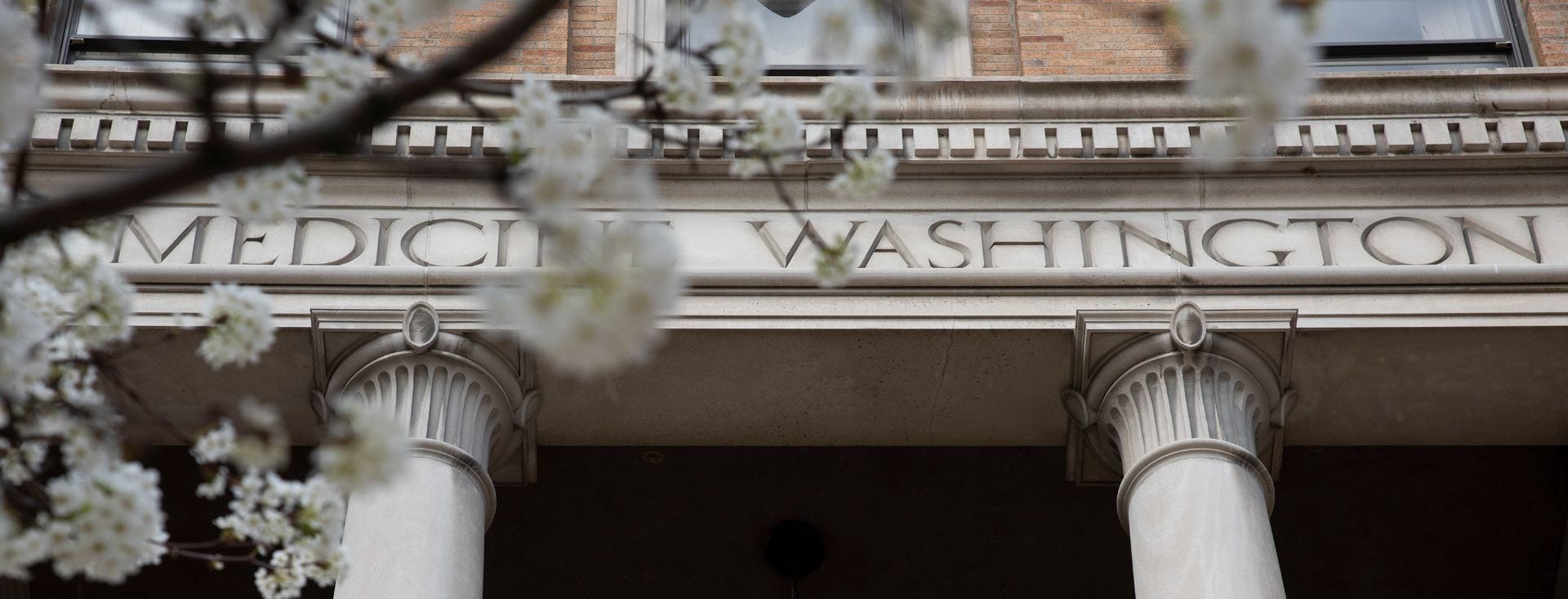 close up of washington university school of medicine building