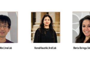 Kentaro Mori, Komal Kaushik, and Blerta Stringa have been awarded the 2023 Postdoctoral Fellow Seed of Independence Grant